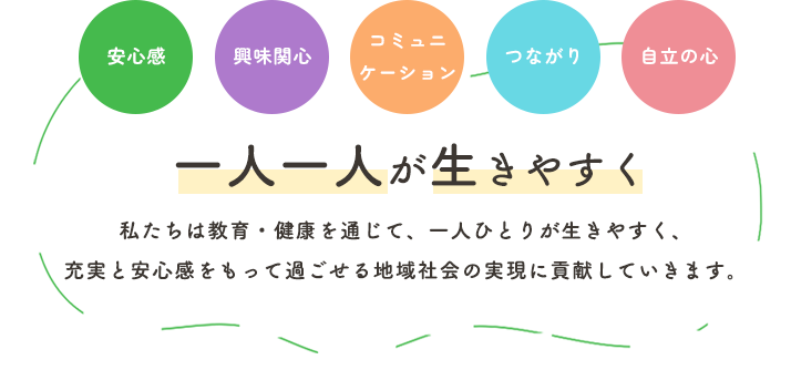 一人一人が生きやすく